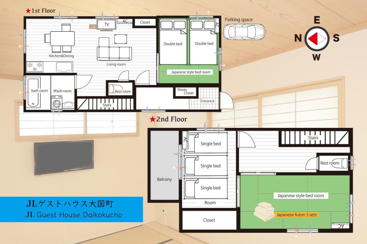 Jl Guesthouse Daikokucho Ōsaka Eksteriør bilde